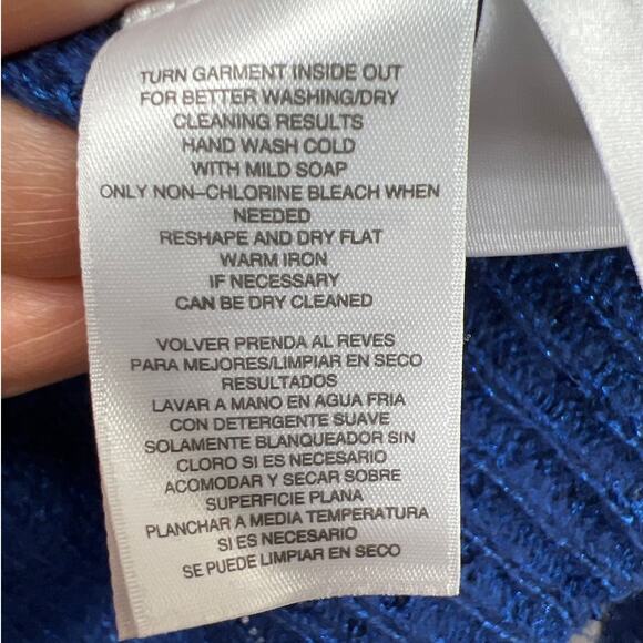 Anne Klein  Sequined Texture Knit Woman Sweater Hoodie Size Large $99 Value NWT - Picture 12 of 12